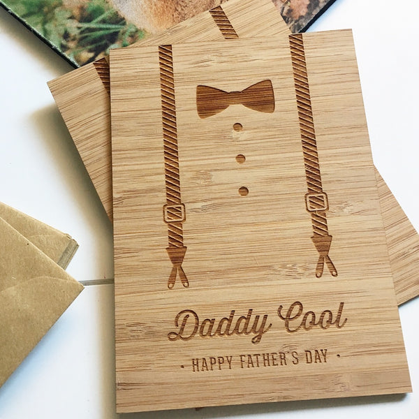 Daddy Cool Wooden Father's Day Card