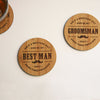 Original Will you be my Groomsman Wooden Coasters