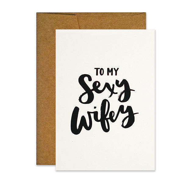 To My Sexy Wifey Card